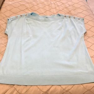 Talbots Turquoise Short-sleeved sweater